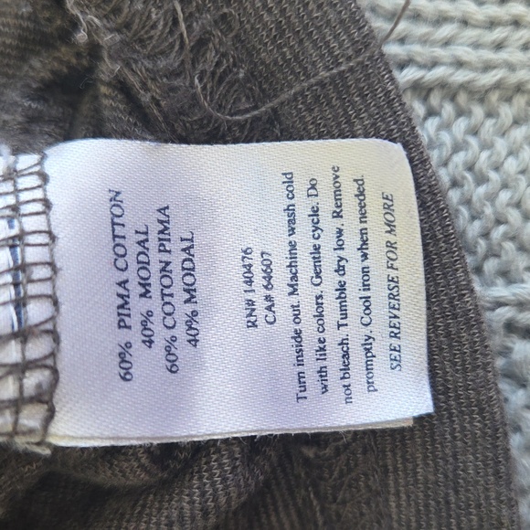 Faherty Cloud Cotton Mens Medium Gray Long Sleeve T-Shirt EUC - Picture 5 of 7